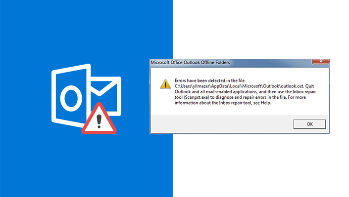 Outlook 2019 will not start Missing OST file
