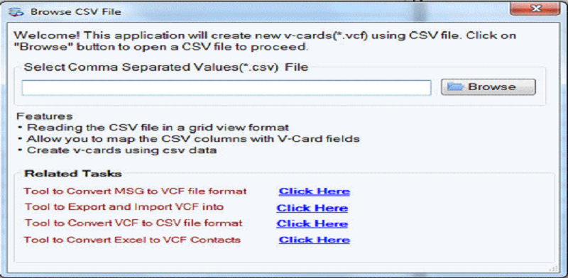 browse csv