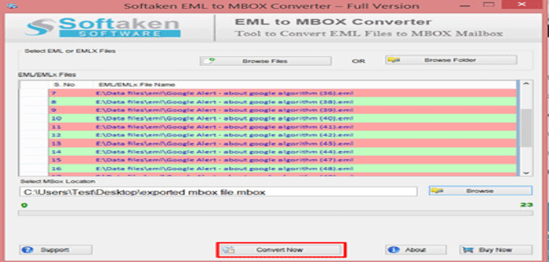 convert eml to mbox