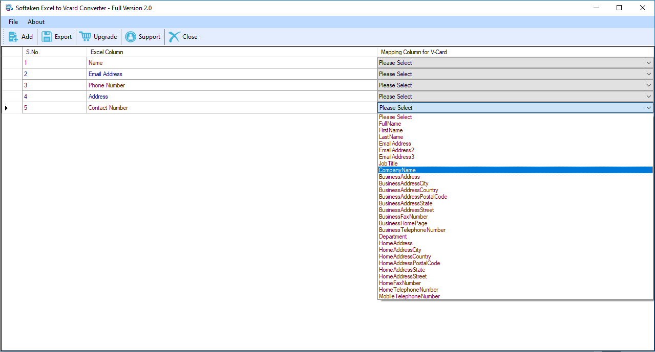 math excel contact