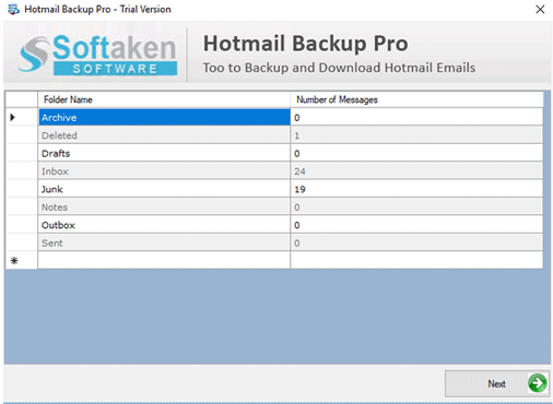 backup hotmail