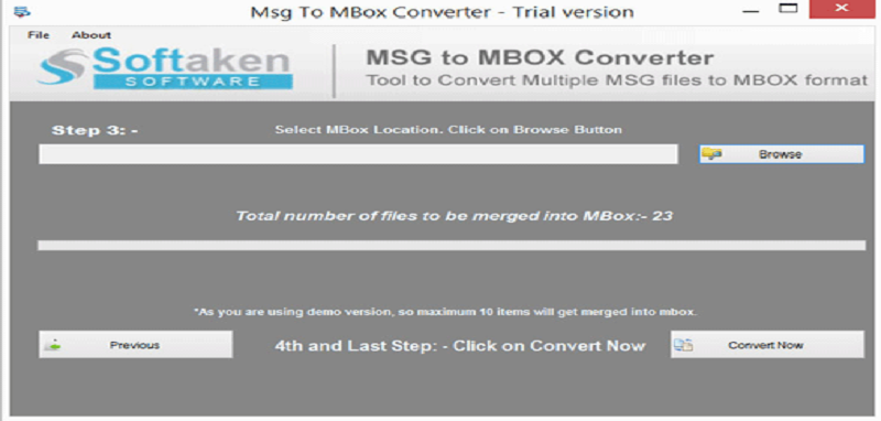 convert msg to mbox