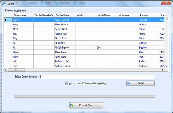 export vcf to csv